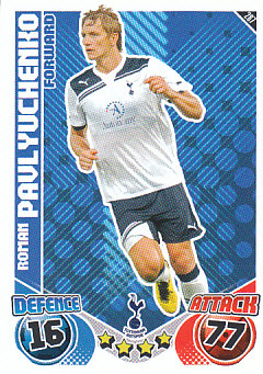 Roman Pavlyuchenko Tottenham Hotspur 2010/11 Topps Match Attax #287